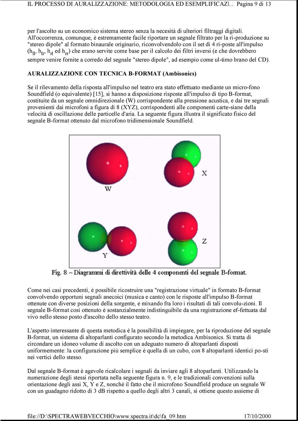 all'impulso (h ll, h lr, h rl ed h rr ) che erano servite come base per il calcolo dei filtri inversi (e che dovrebbero sempre venire fornite a corredo del segnale "stereo dipole", ad esempio come