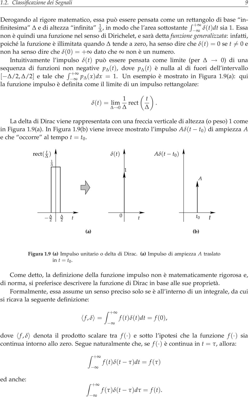 senso dire che δ(0) = + dato che non è un numero.