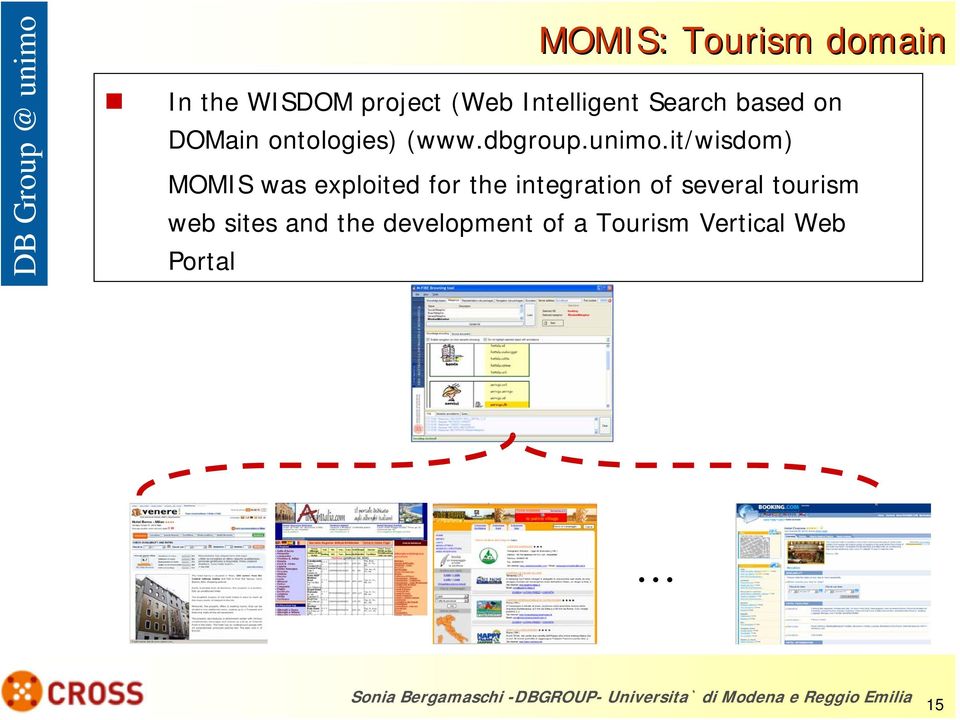 it/wisdom) MOMIS was exploited for the integration of several tourism web