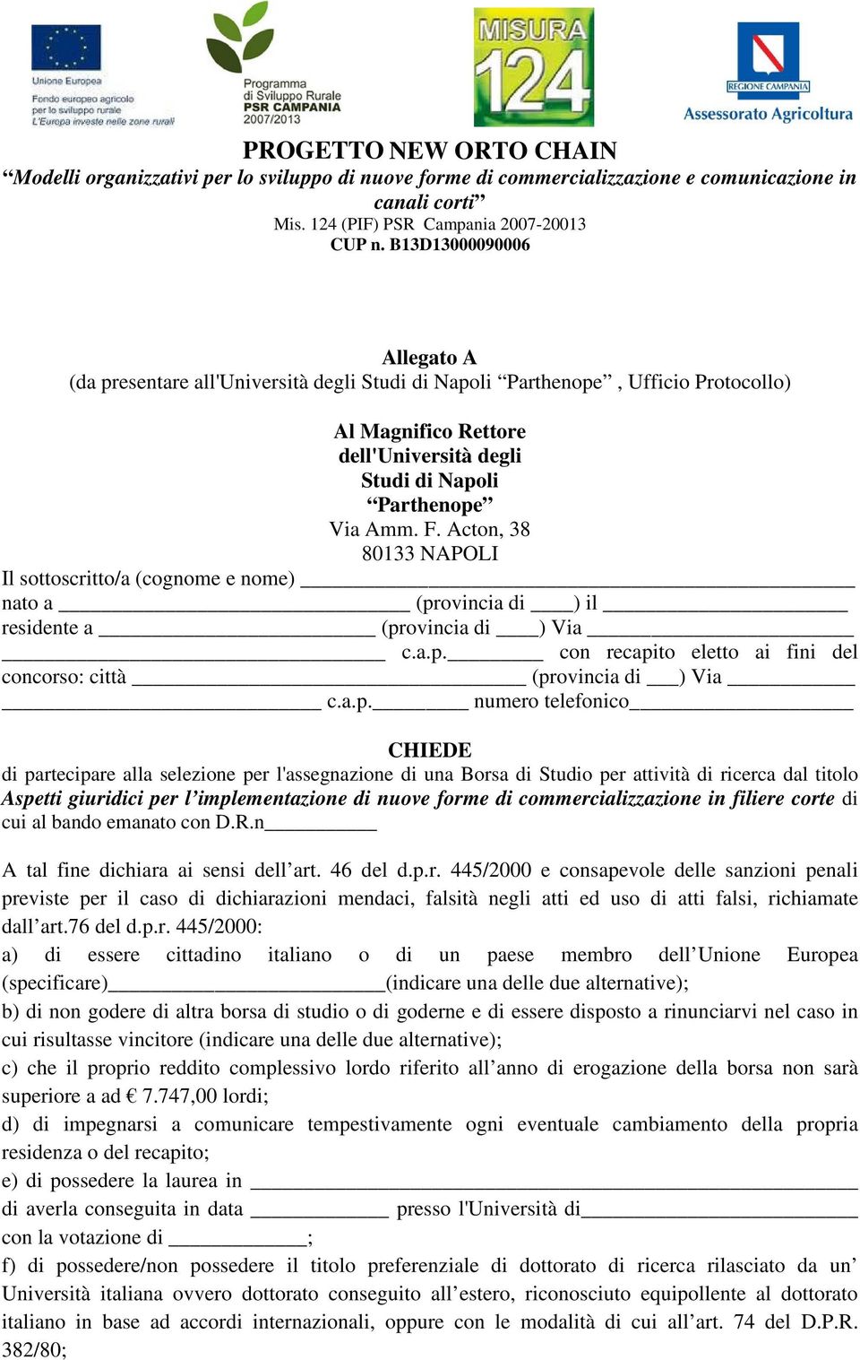 ovincia di ) il residente a (pr