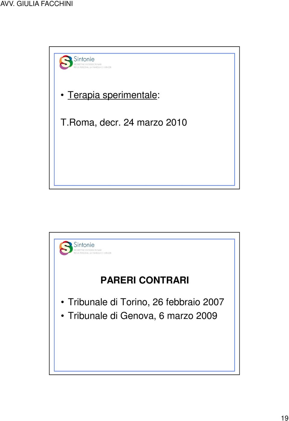 Tribunale di Torino, 26 febbraio