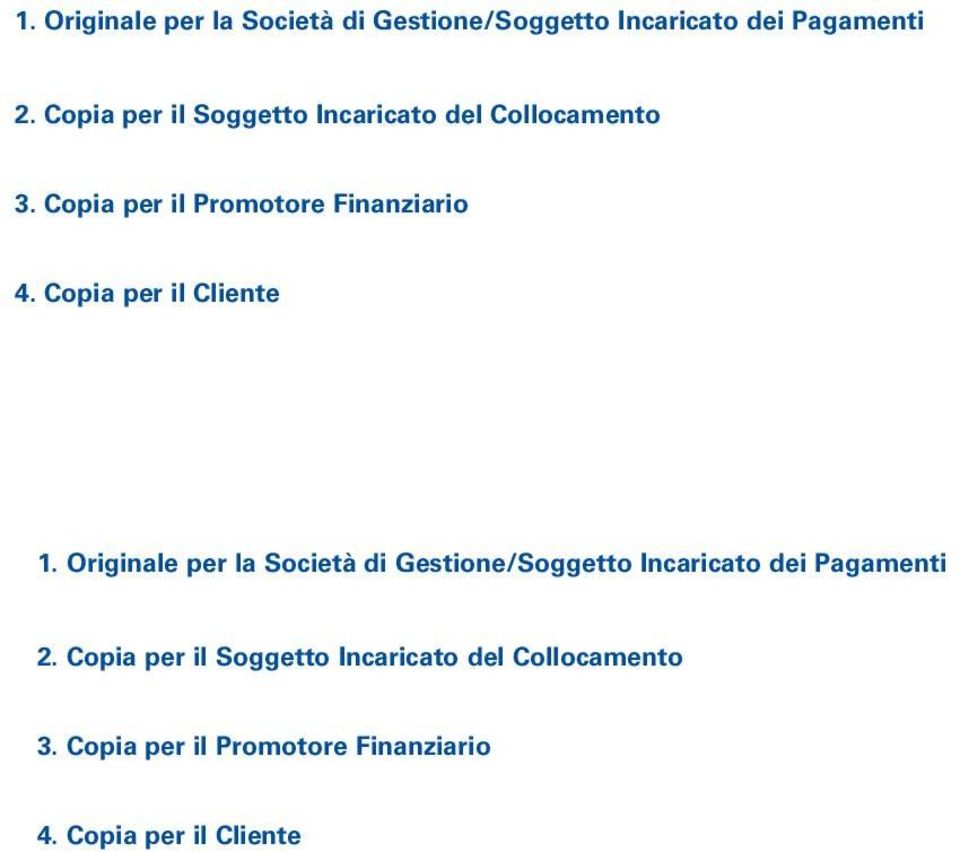 Copia per il Cliente   Copia per il Cliente