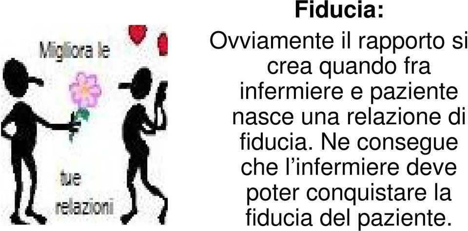 relazione di fiducia.