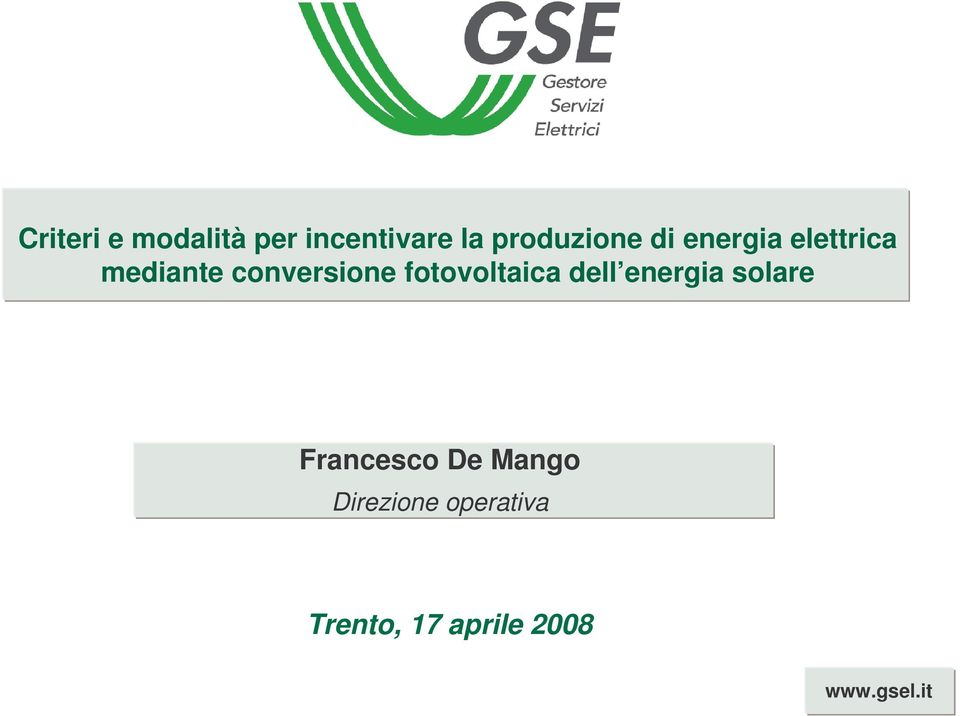fotovoltaica dell energia solare Francesco De