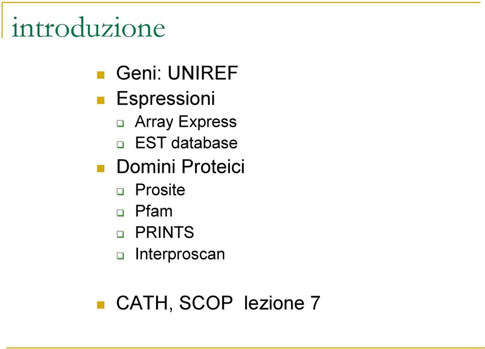 database Domini Proteici Prosite
