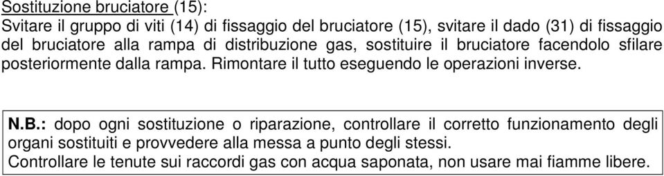 Rimontare il tutto eseguendo le operazioni inverse. N.B.