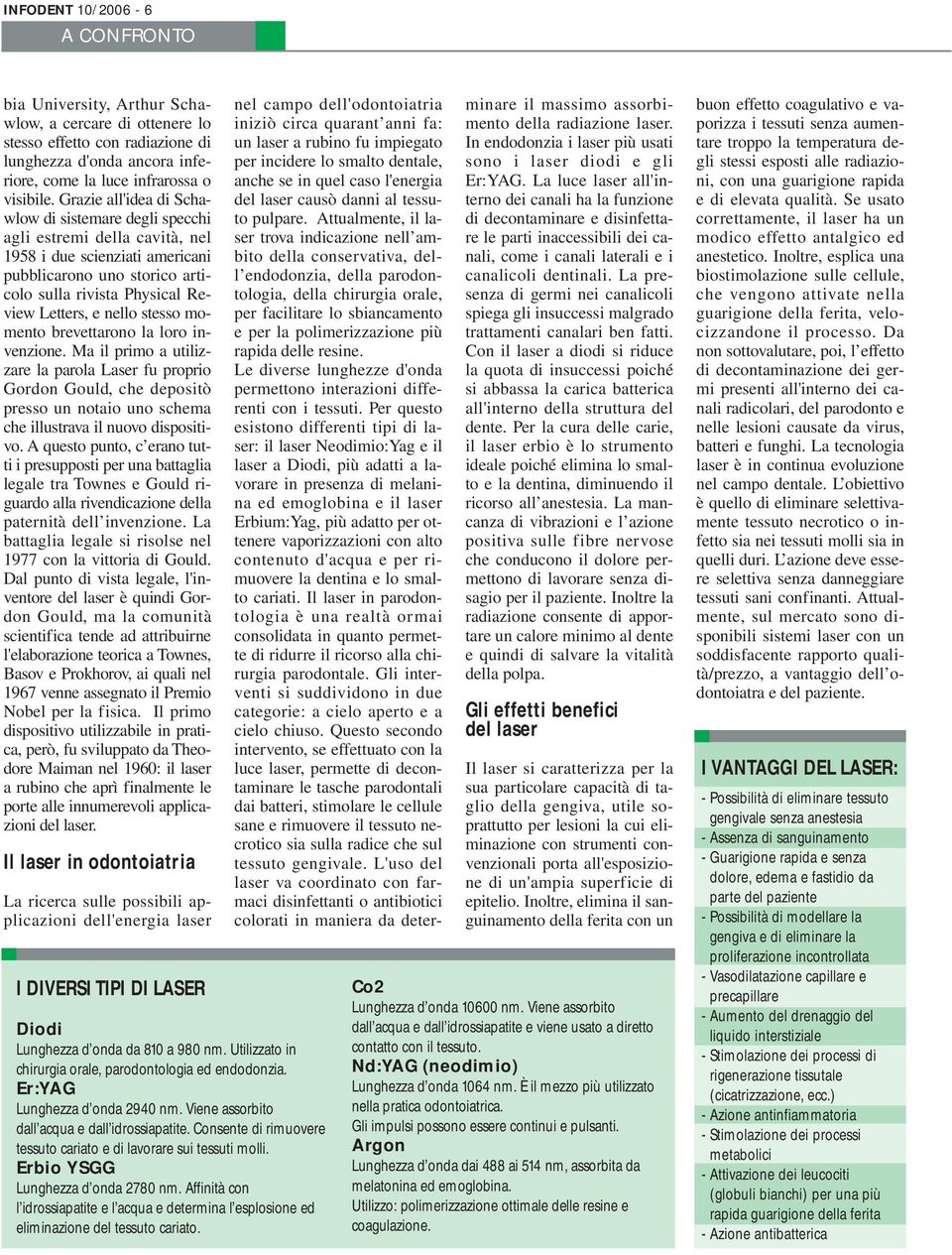 stesso momento brevettarono la loro invenzione. Ma il primo a utilizzare la parola Laser fu proprio Gordon Gould, che depositò presso un notaio uno schema che illustrava il nuovo dispositivo.