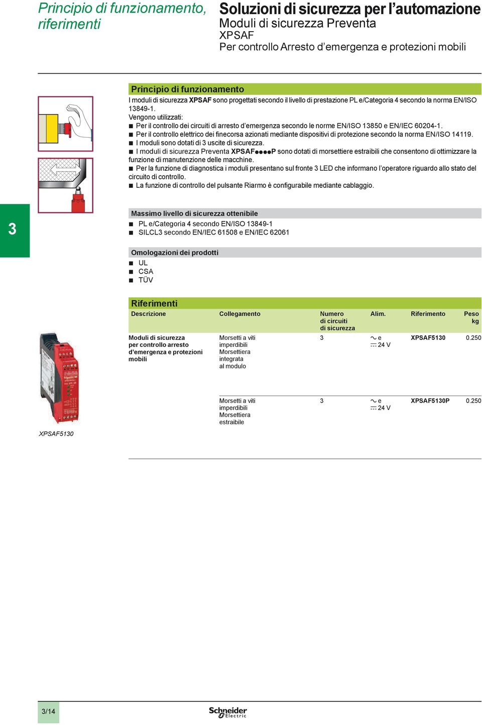 b I moduli Preventa ppppp sono dotati di morsettiere estraibili che consentono di ottimizzare la funzione di manutenzione delle macchine.