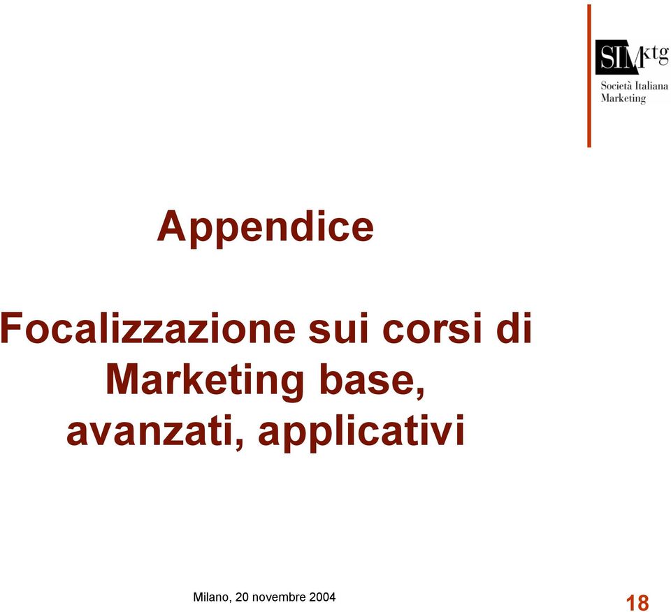 corsi di Marketing