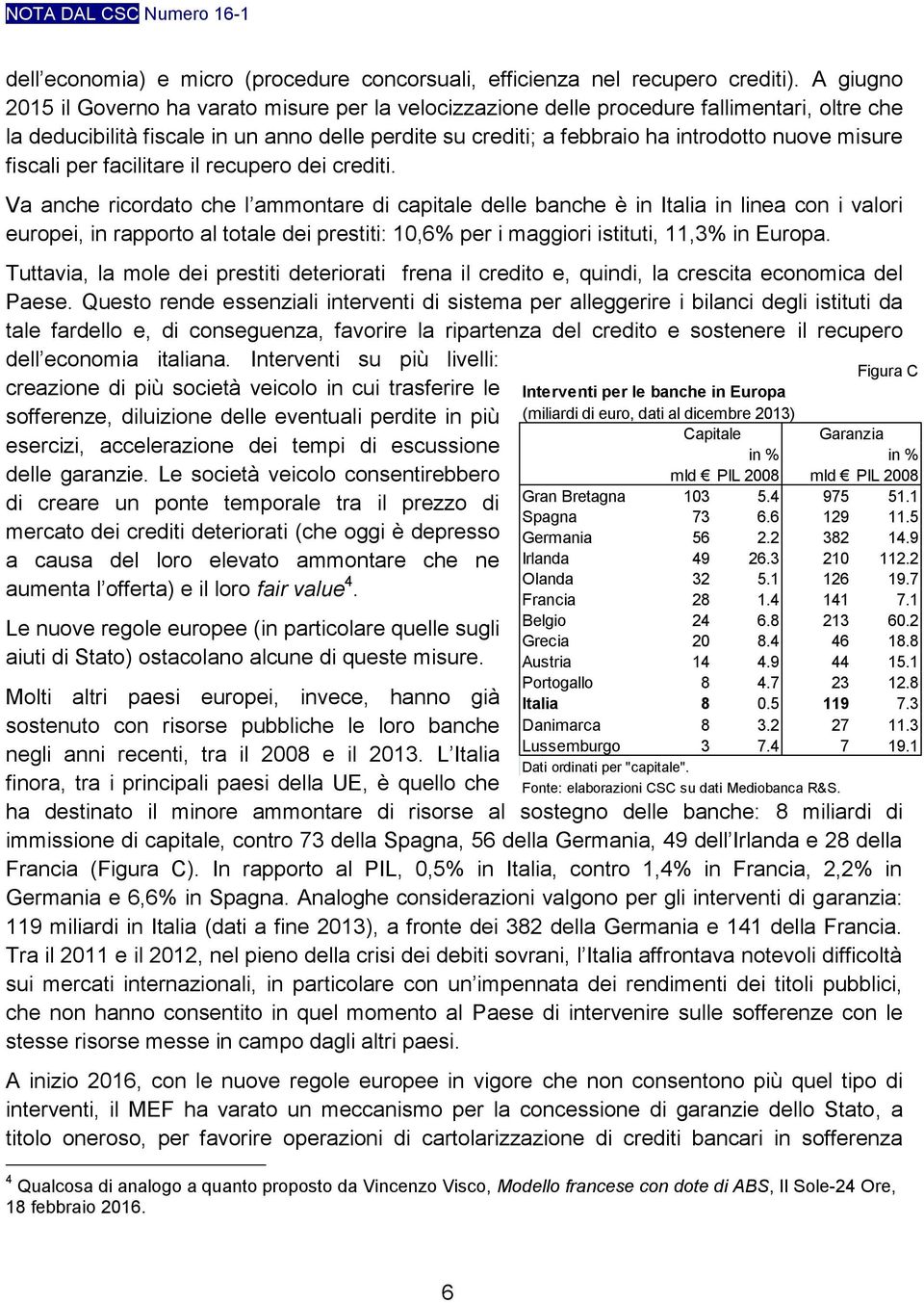 misure fiscali per facilitare il recupero dei crediti.