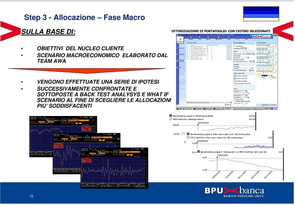 MACROECONOMICO ELABORATO DAL TEAM AWA VENGONO EFFETTUATE UNA SERIE DI IPOTESI