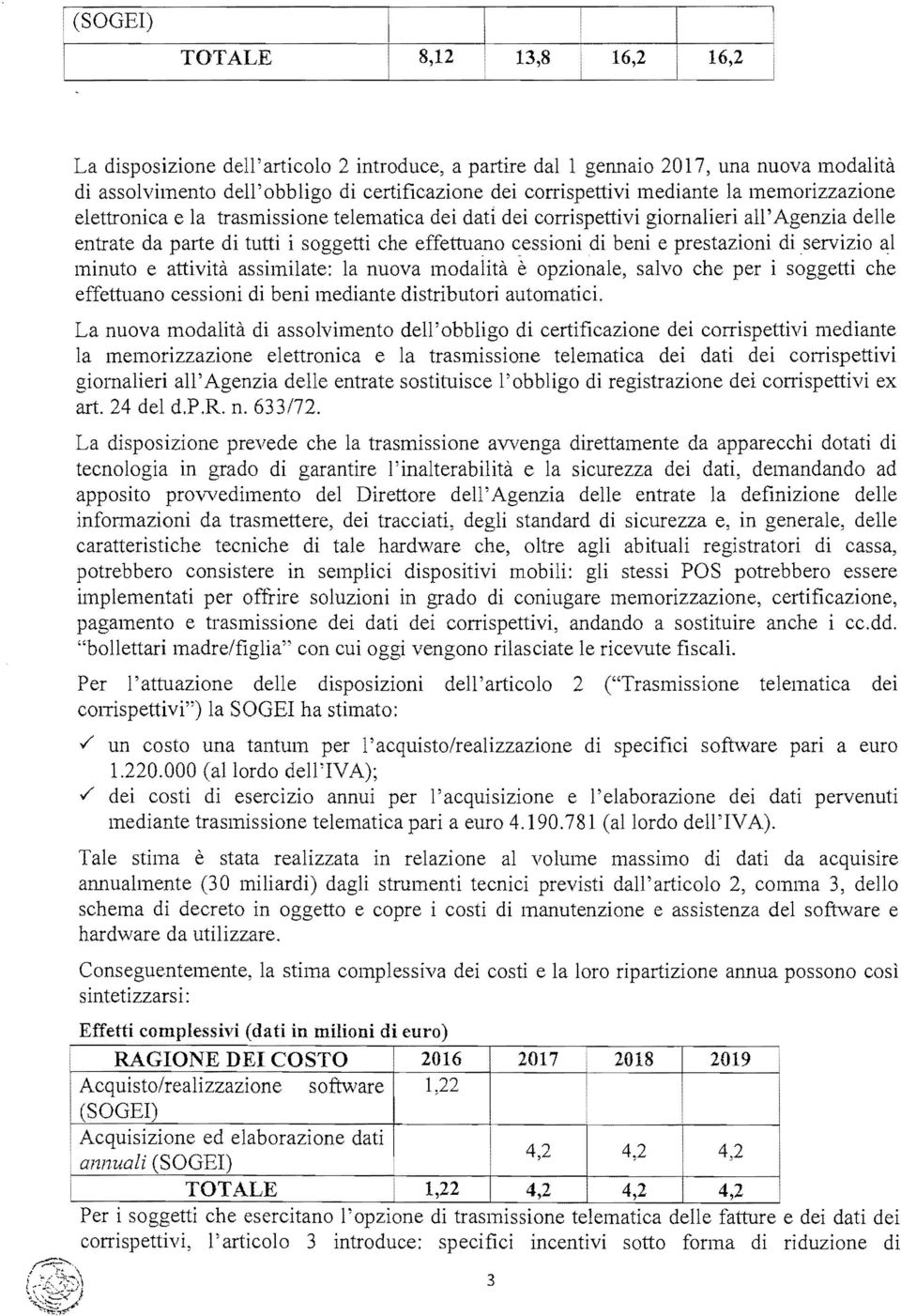 attività assimilate: la nuova modalità è opzionale, salvo che per i soggetti che effettuano cessioni di beni mediante distributori automatici.