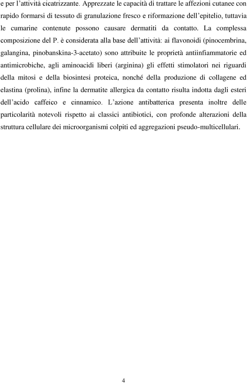 contatto. La complessa composizione del P.