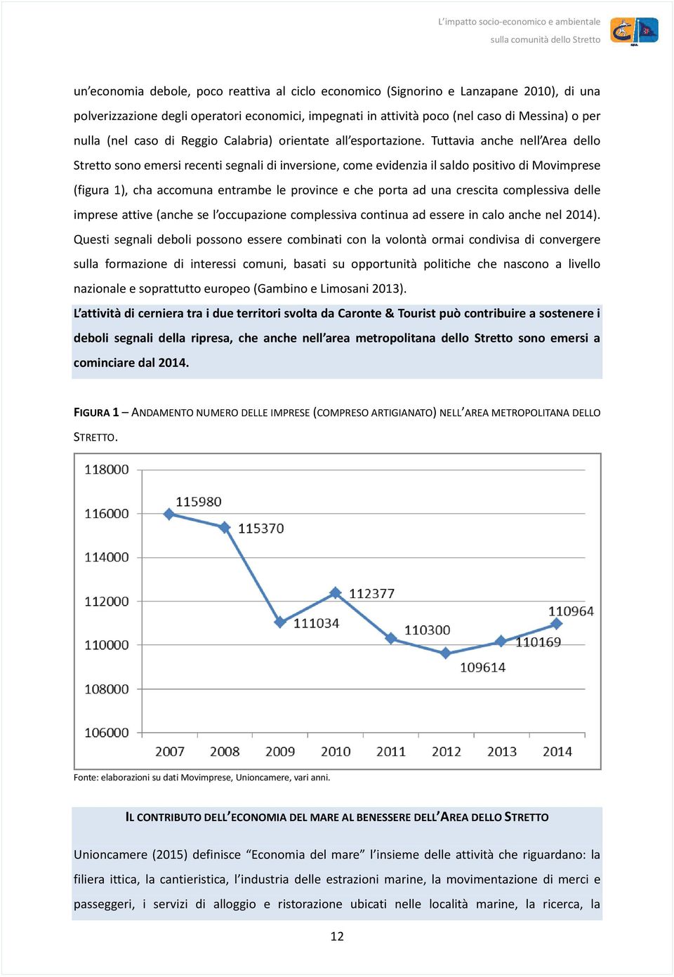 Tuttavia anche nell Area dello Stretto sono emersi recenti segnali di inversione, come evidenzia il saldo positivo di Movimprese (figura 1), cha accomuna entrambe le province e che porta ad una