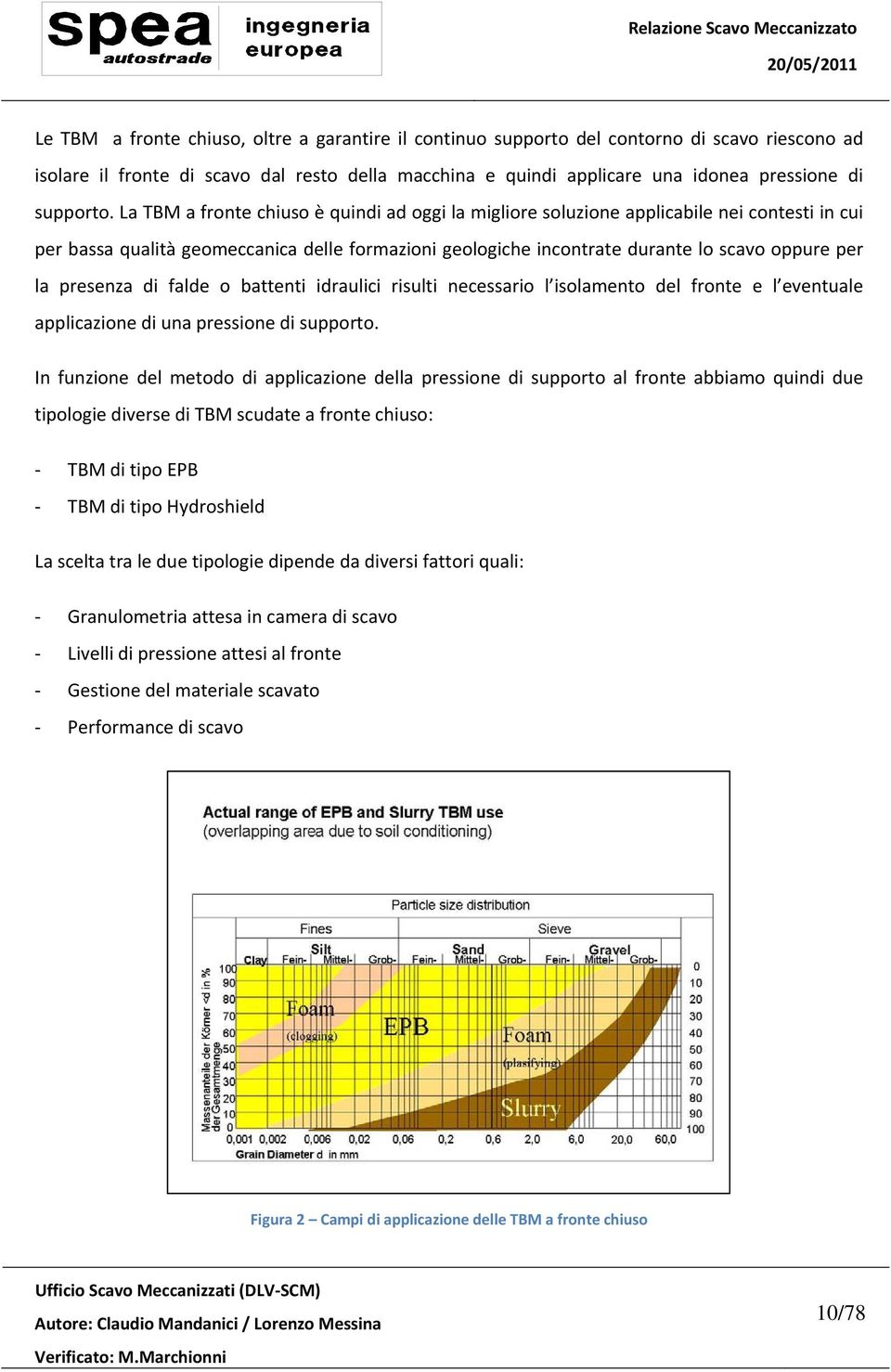 La TBM a fronte chiuso è quindi ad oggi la migliore soluzione applicabile nei contesti in cui per bassa qualità geomeccanica delle formazioni geologiche incontrate durante lo scavo oppure per la