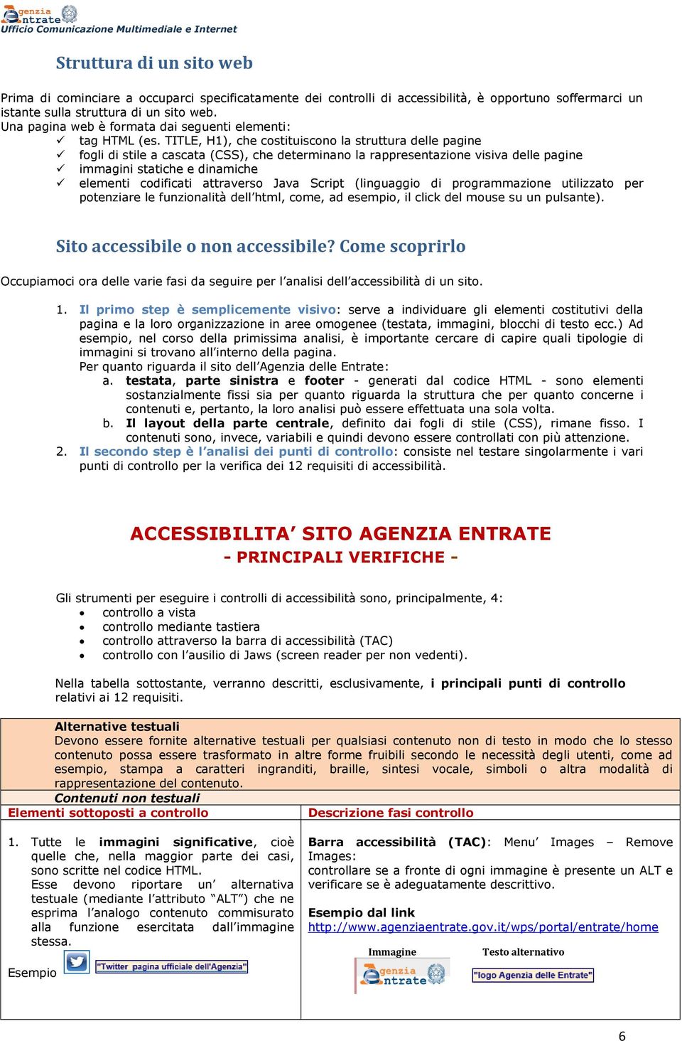 TITLE, H1), che costituiscono la struttura delle pagine fogli di stile a cascata (CSS), che determinano la rappresentazione visiva delle pagine immagini statiche e dinamiche elementi codificati