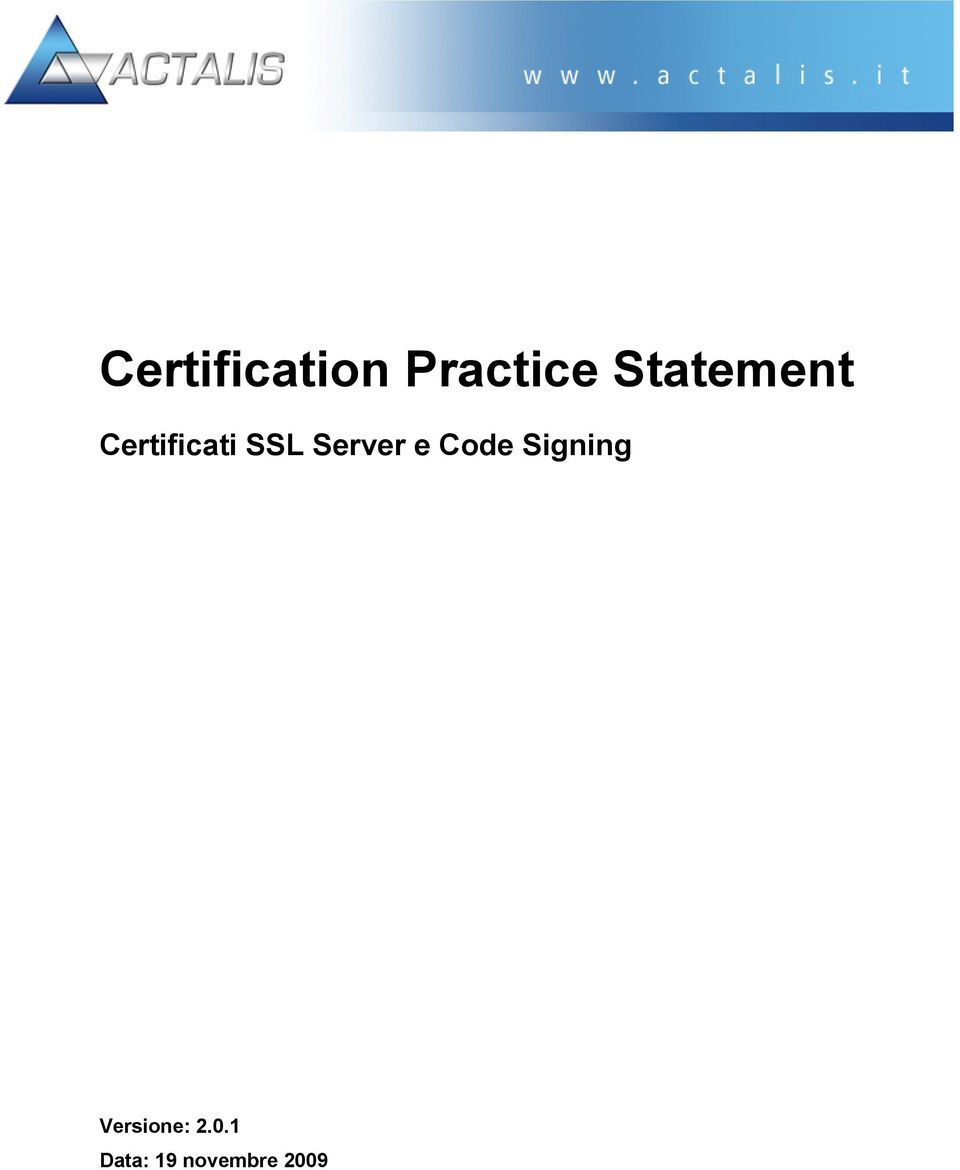 Server e Code Signing