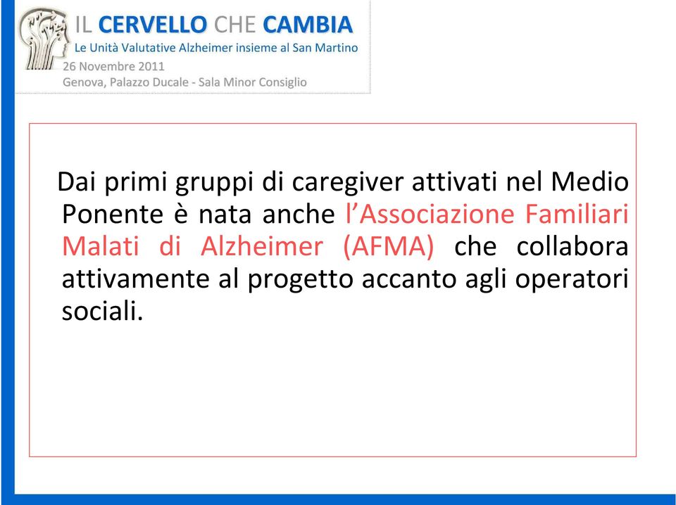 Malati di Alzheimer (AFMA) che collabora