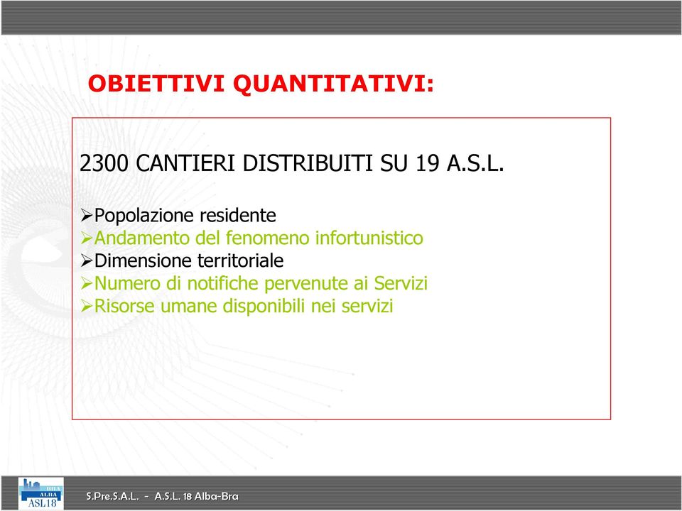 Popolazione residente Andamento del fenomeno