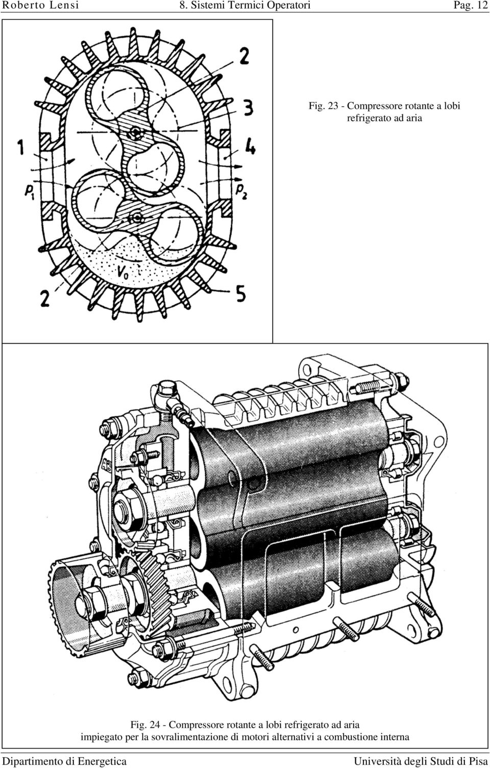 24 - Compressore rotante a lobi refrigerato ad aria