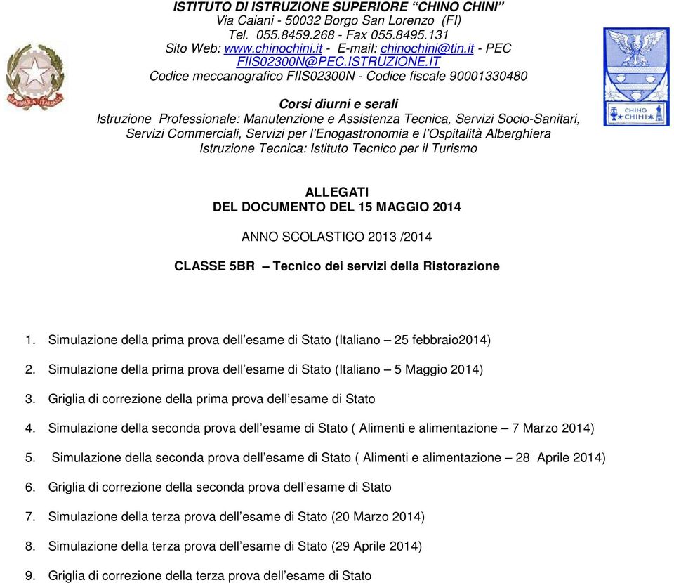 IT Codice meccanografico FIIS0300N - Codice fiscale 90001330480 Corsi diurni e serali Istruzione Professionale: Manutenzione e Assistenza Tecnica, Servizi Socio-Sanitari, Servizi Commerciali, Servizi