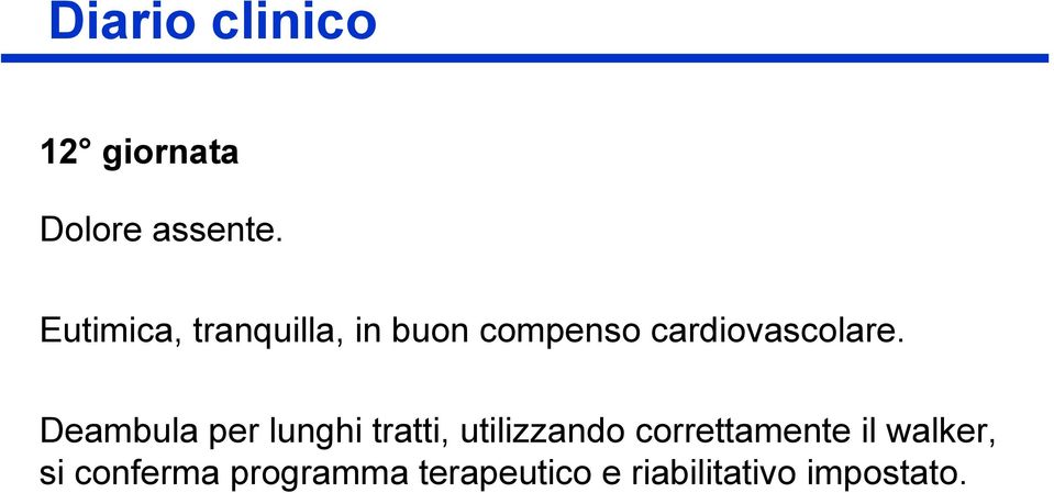 Deambula per lunghi tratti, utilizzando correttamente