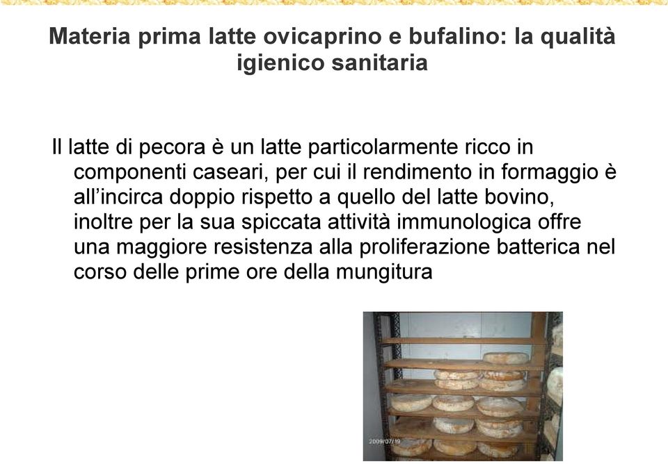 bovino, inoltre per la sua spiccata attività immunologica offre una maggiore