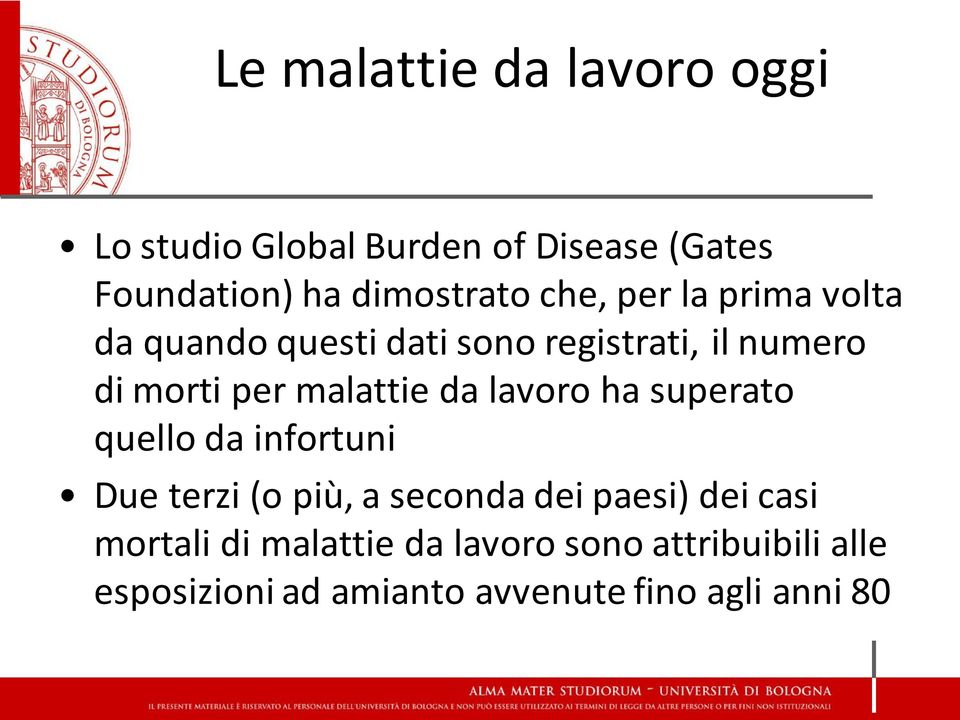 da lavoro ha superato quello da infortuni Due terzi (o più, a seconda dei paesi) dei casi