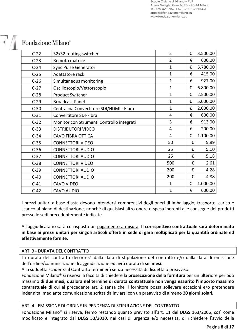 000,00 C 30 Centralina Convertitore SDI/HDMI Fibra 1 2.