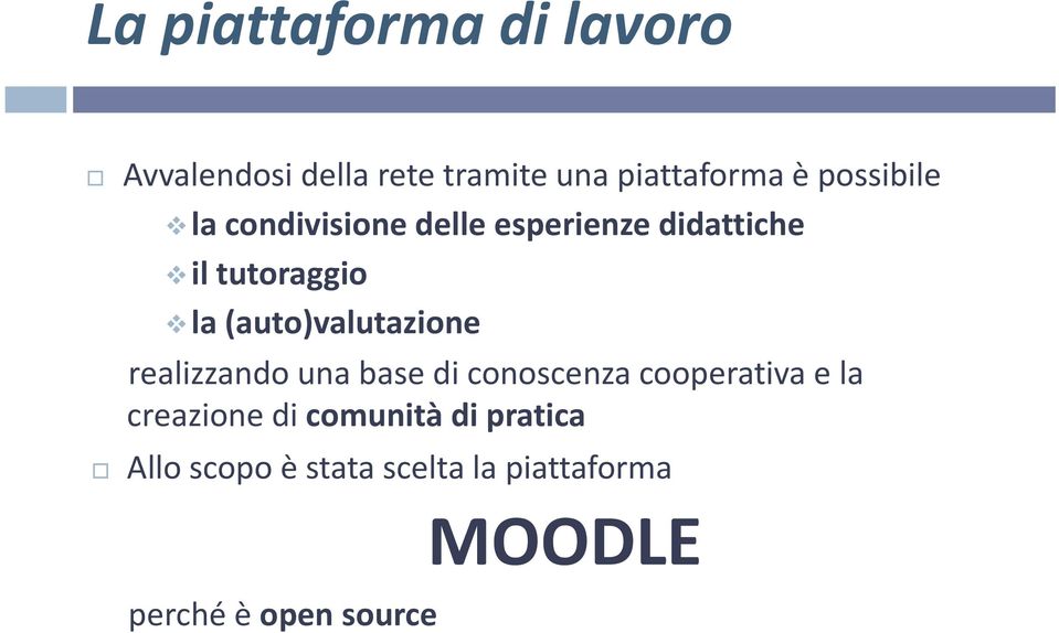 (auto)valutazione realizzando una base di conoscenza cooperativa e la