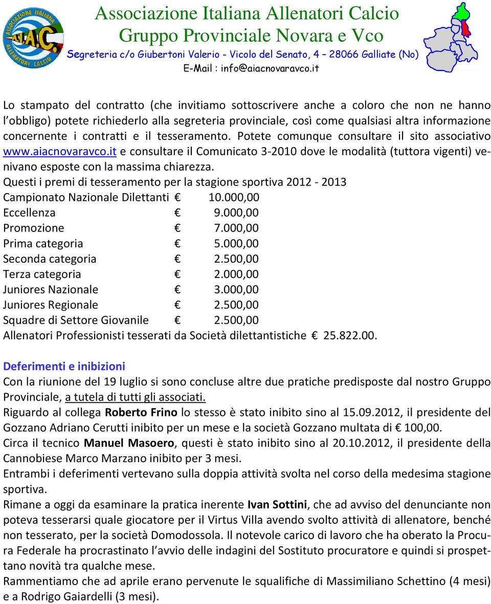 it e consultare il Comunicato 3-2010 dove le modalità (tuttora vigenti) venivano esposte con la massima chiarezza.