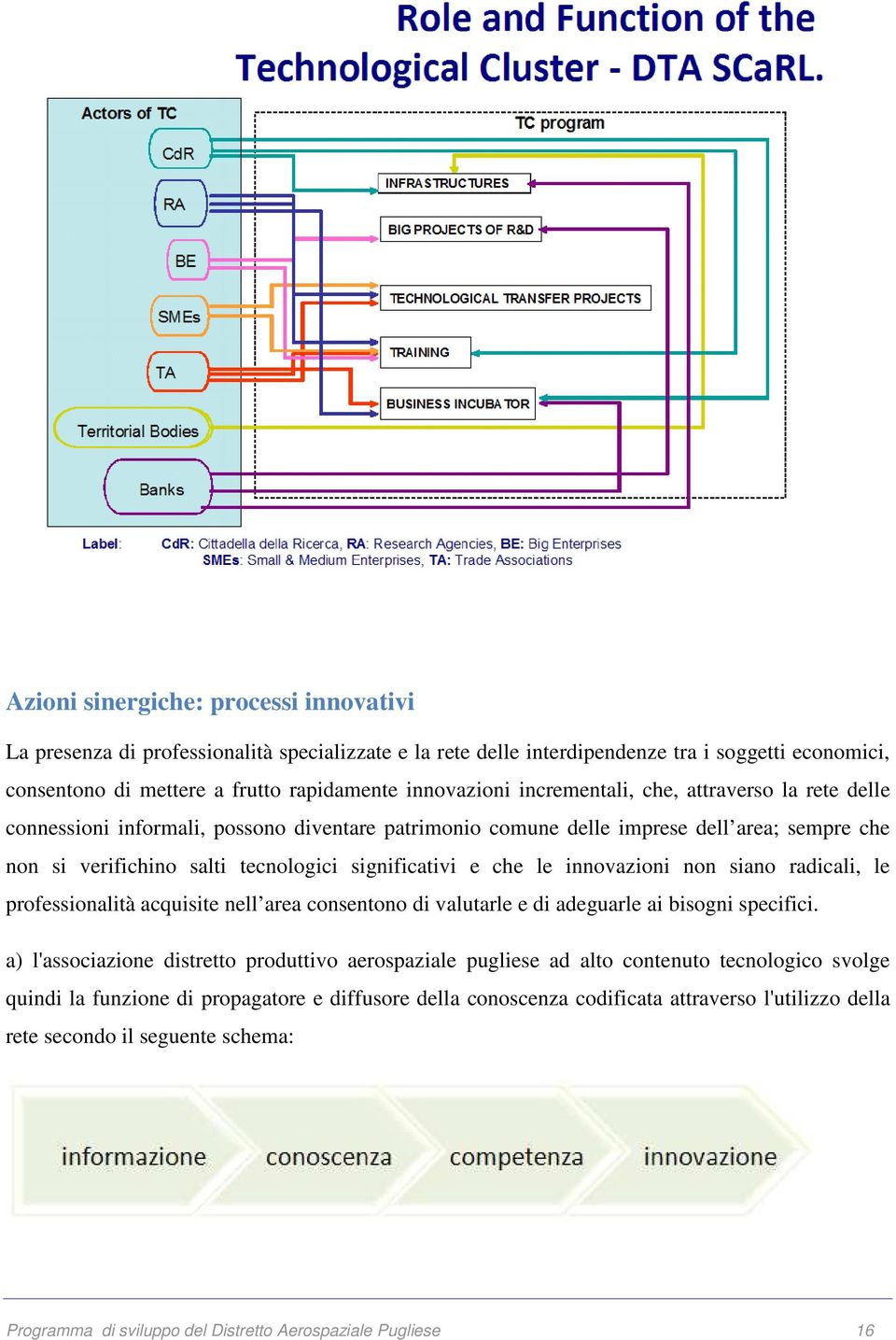 innovazioni non siano radicali, le professionalità acquisite nell area consentono di valutarle e di adeguarle ai bisogni specifici.