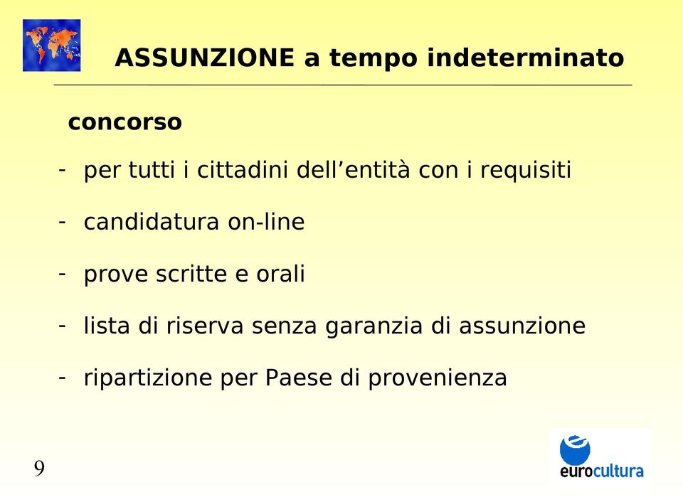 on-line - prove scritte e orali - lista di riserva senza