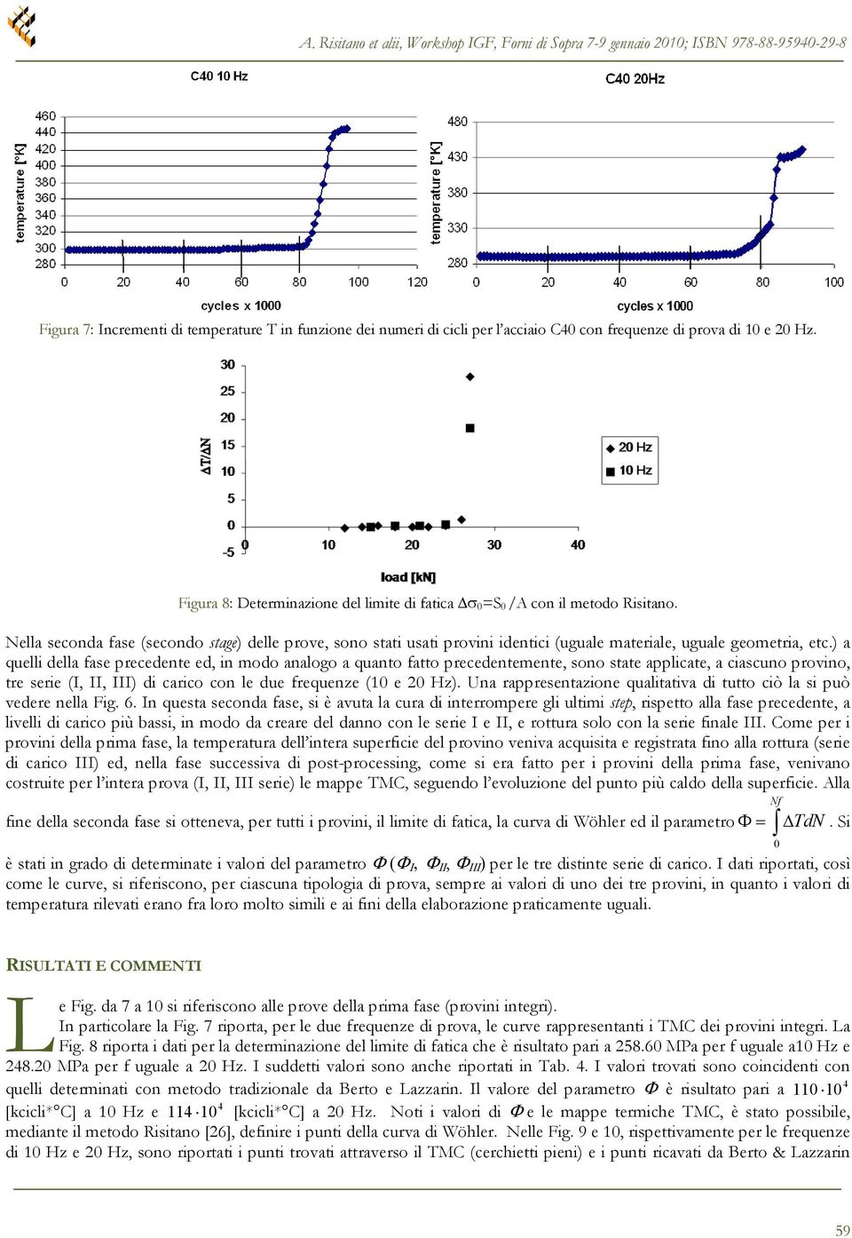 Nella seconda fase (secondo stage) delle prove, sono stati usati provini identici (uguale materiale, uguale geometria, etc.