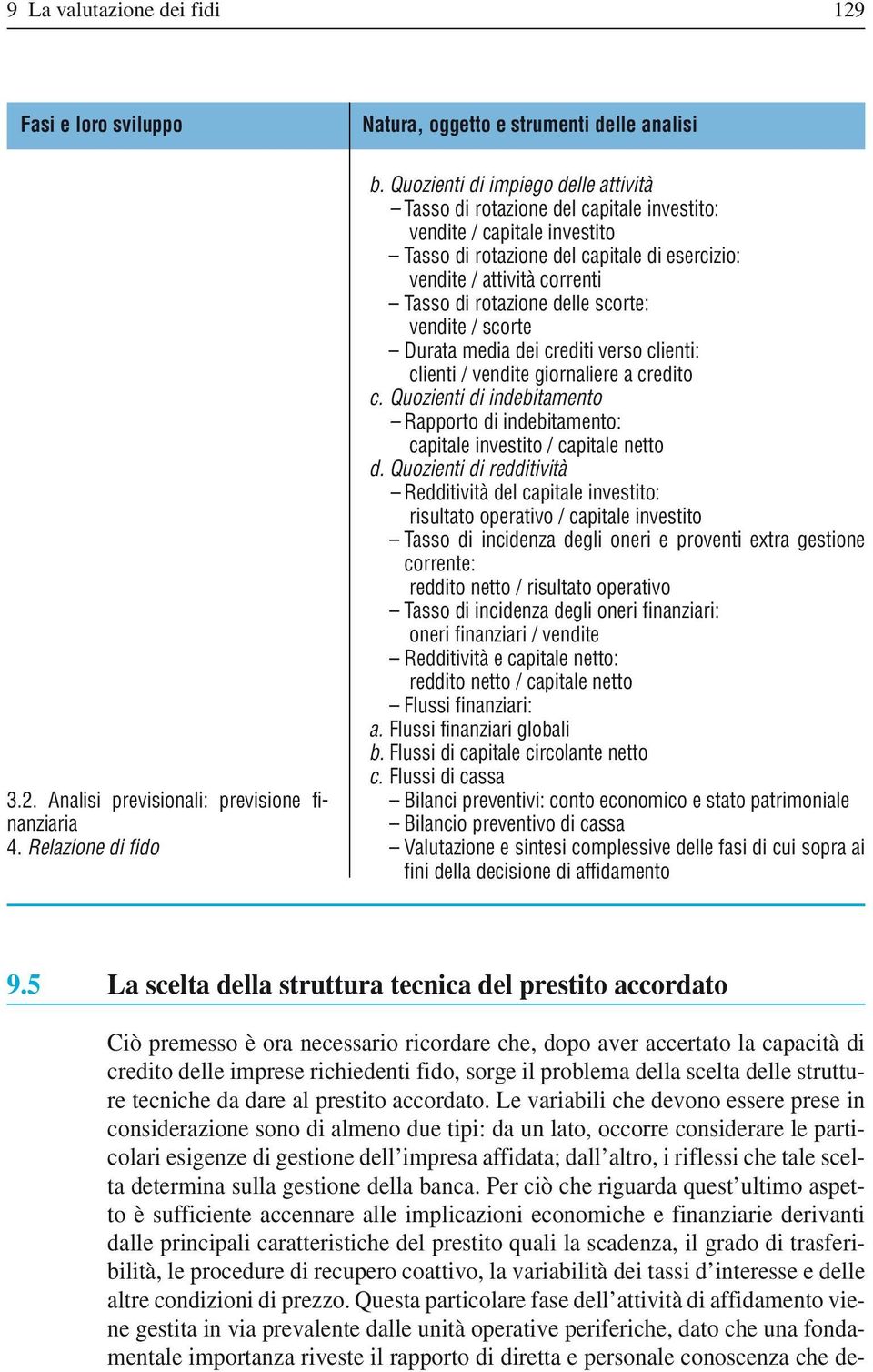 rotazione delle scorte: vendite / scorte Durata media dei crediti verso clienti: clienti / vendite giornaliere a credito c.