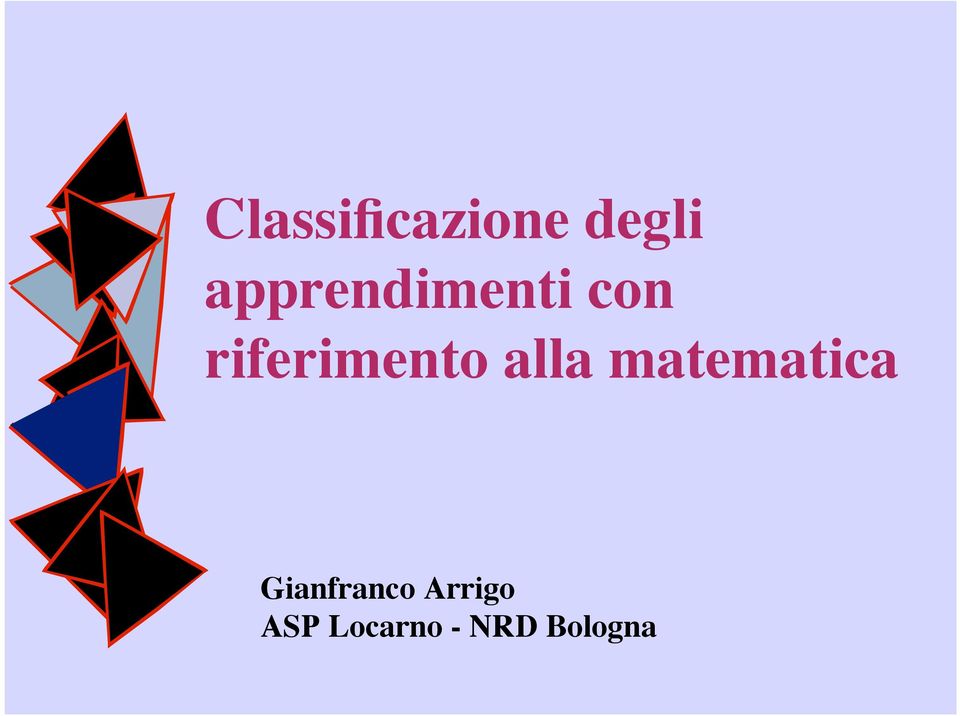 riferimento alla matematica