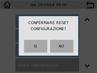 1 1. Simbolo da premere per la calibrazione Questo passo verrà ripetuto un numero di volte (variabile) necessario per calibrare lo schermo.