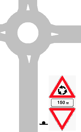 6 TRACCIATO - Intersezione a rotatoria 6 TRACCIATO - Intersezione a raso 076 Conferma Art. 132 attraversamenti di intersezioni complesse località poste lungo l itinerario dopo l intersezione Fig.