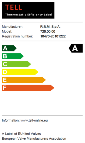 9-1/b, in quanto sono certificate secondo la norma Europea UNI EN 215 (ED. 2007) Valvole termostatiche per radiatori. Requisiti e metodi di prova.