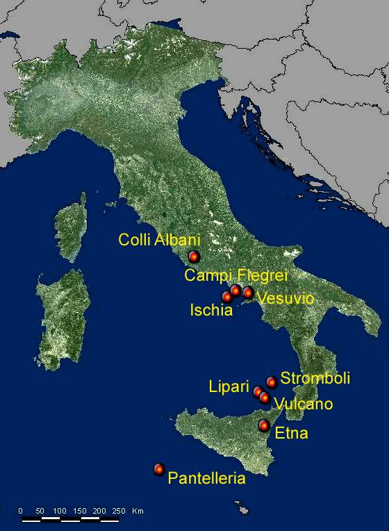 I vulcani attivi italiani Marsili L apertura del bacino tirrenico provoca uno stiramento nella crosta fino ad assottigliarla e lacerarla.