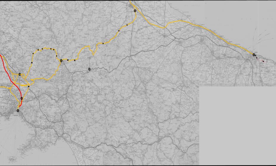 lavori: 2025 Vitulano Benevento Apice Attivata (2008) Tratta Vitulano - Apice Irpinia Bovino Orsara Tratta Cancello Frasso T.