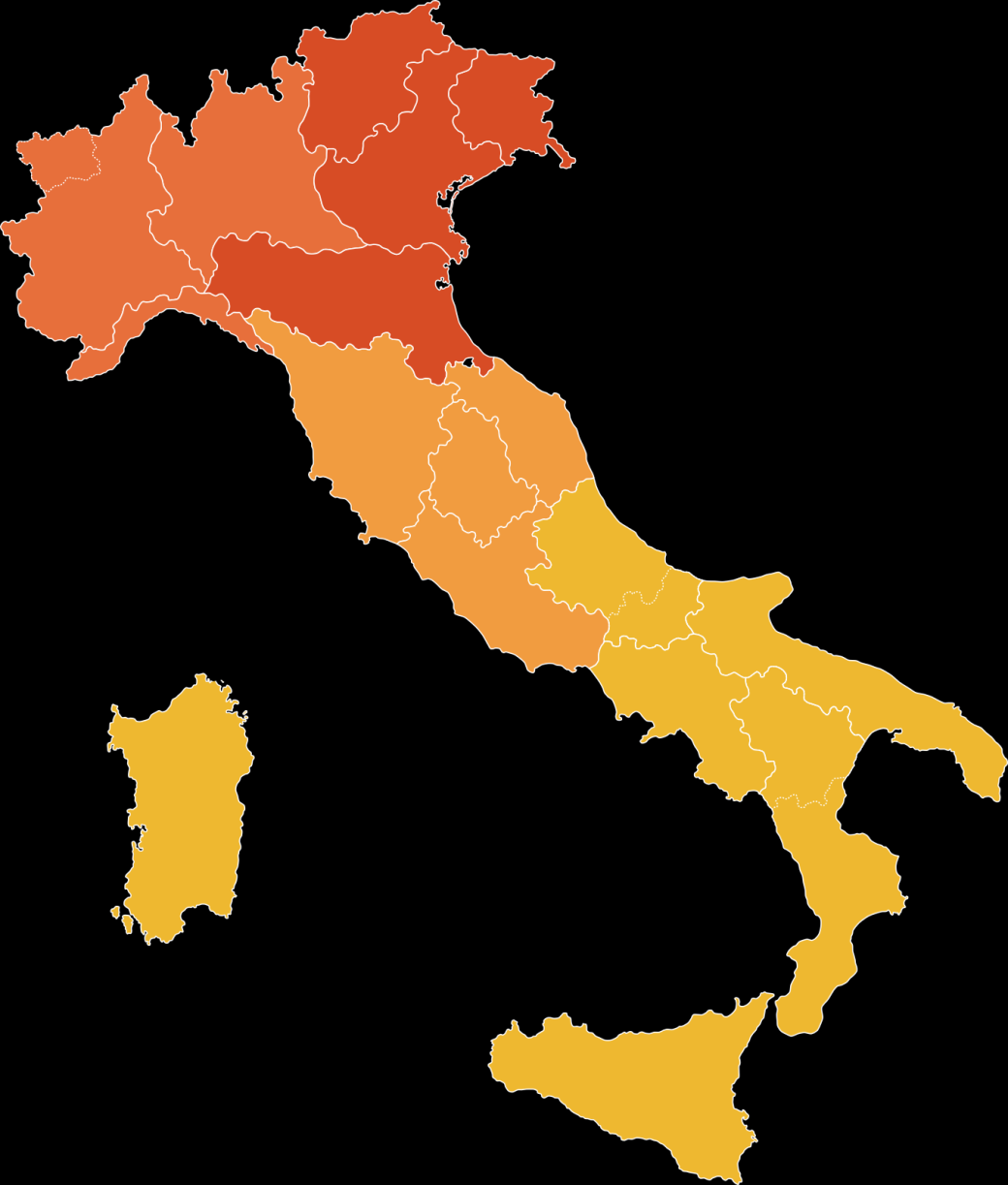 Dinamica dei comportamenti di spesa per regione Settembre 2014 +9,4 +5,0 +3,7 +4,2 +6,0 2014 Variazione % Nord ovest +3,6 Nord