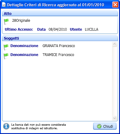 Lo stato del documento è indicato nella barra di stato dell atto. Il colore della bandiera, che indica lo stato del documento, verrà modificato a seconda dello stato come descritto in precedenza.