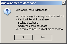 Nel caso di database MS SQL Server, anche se il bugfix viene eseguito da un client, la directory deve indicare un percorso locale al server dove è installato il database.