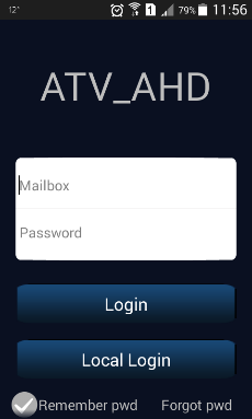 Configurazione Tramite ATV_AHD Accendere DVR Appena il sistema viene caricato ti chiederà username e password di default le stesse risultano : USERNAME ADMIN -