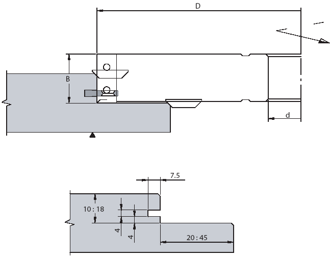 Possibilità di regolare la profondità e l altezza della battuta. nell ordine indicare il diametro del foro d. / Manufactured with solid carbide micrograin knives.