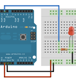 Spettrofotometro ad arduino Il circuito per l alimentazione dei led utilizzati come sorgente Sono stati utilizzati 5 canali digitali per controllare 5 led di diverso colore da utilizzare come