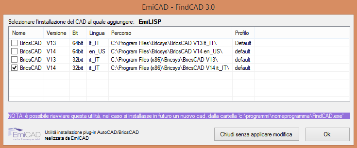 INSTALLAZIONE PROCEDURA L'installazione di EmiLISP è piuttosto semplice e simile all'installazione di altri software. Seguire i seguenti passaggi: 1. Accedere al pc come Amministratore; 2.