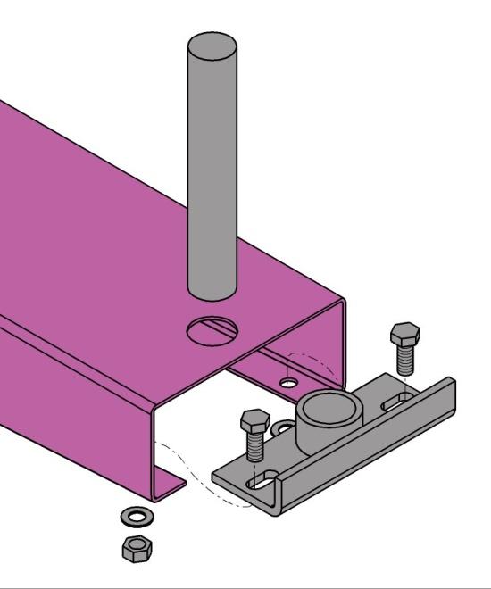 BICCHIERINO CON SPINOTTO 150 200-250 150 200-250 A B Lo spinotto zincato si usa come battuta per la mece sfusa, come ad esempio tubi, profilati, travi, ecc.