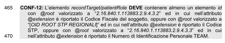 Dal codice presentato in Figura 13 si possono identificare chiaramente i costrutti principali dello standard Schematron, in particolare: Pattern, nel quale viene definito un identificativo univoco